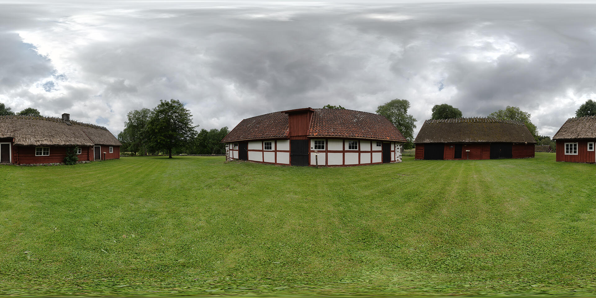 HDRI-panorama-of-a-yard-in-countryside