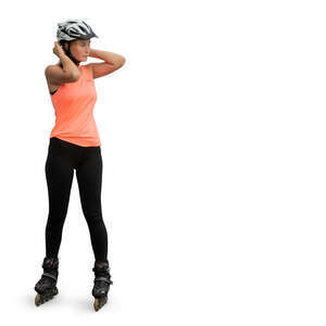 cut out woman roller sktating
