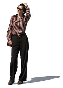 young woman standing