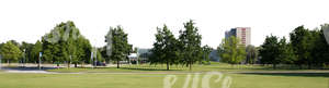 cut out background with a city park