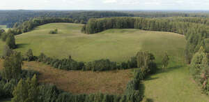 aerial view of a rural landscape