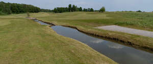 small creek on a golf field