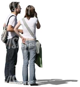 couple standing and talking