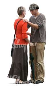 couple standing face to face