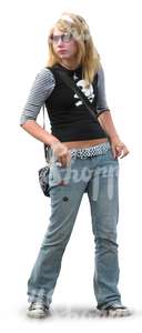 teenage girl standing