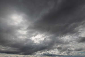 dark grey cloudy sky