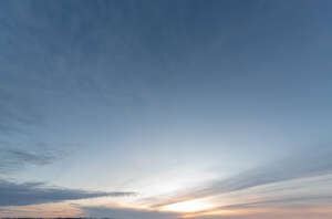 pale late evening sky