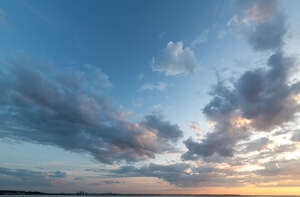 colourful late evening sky