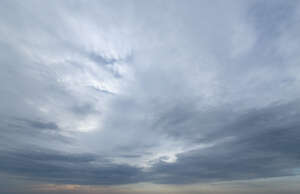overcast evening sky
