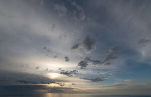 sunset with thin clouds