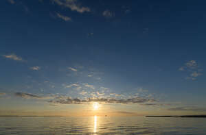 beautiful sunset by the sea