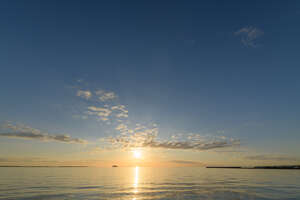 sunset with few clouds