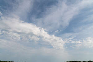 sky with thin layer of clouds