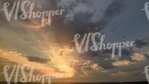 sunset time lapse with magnificent sun rays