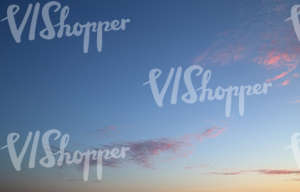 evening sky with some pink clouds