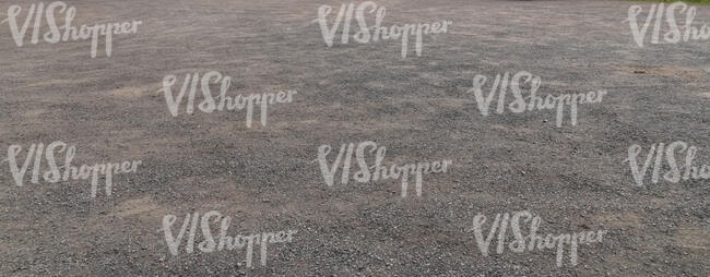 area covered with gravel