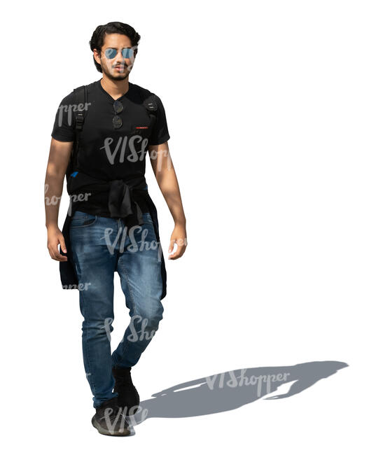 cut out man walking