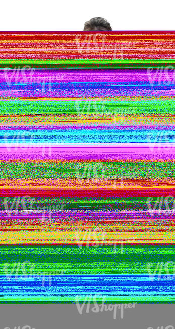 cut out japanese woman in a white dress walking