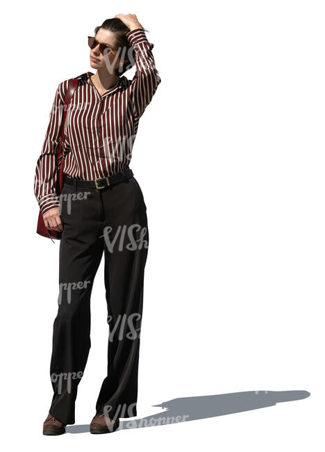 young woman standing