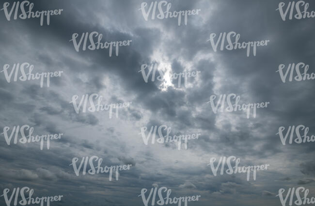 grey stormy sky